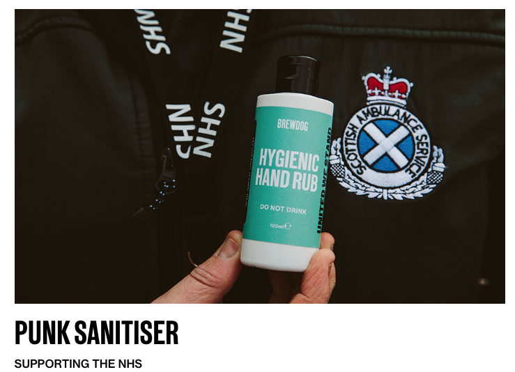 Punk Hand Sanitiser by BrewDog